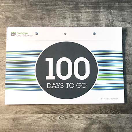 Tear Off Countdown Calendar 100-days - Wall Unit Extra Large …